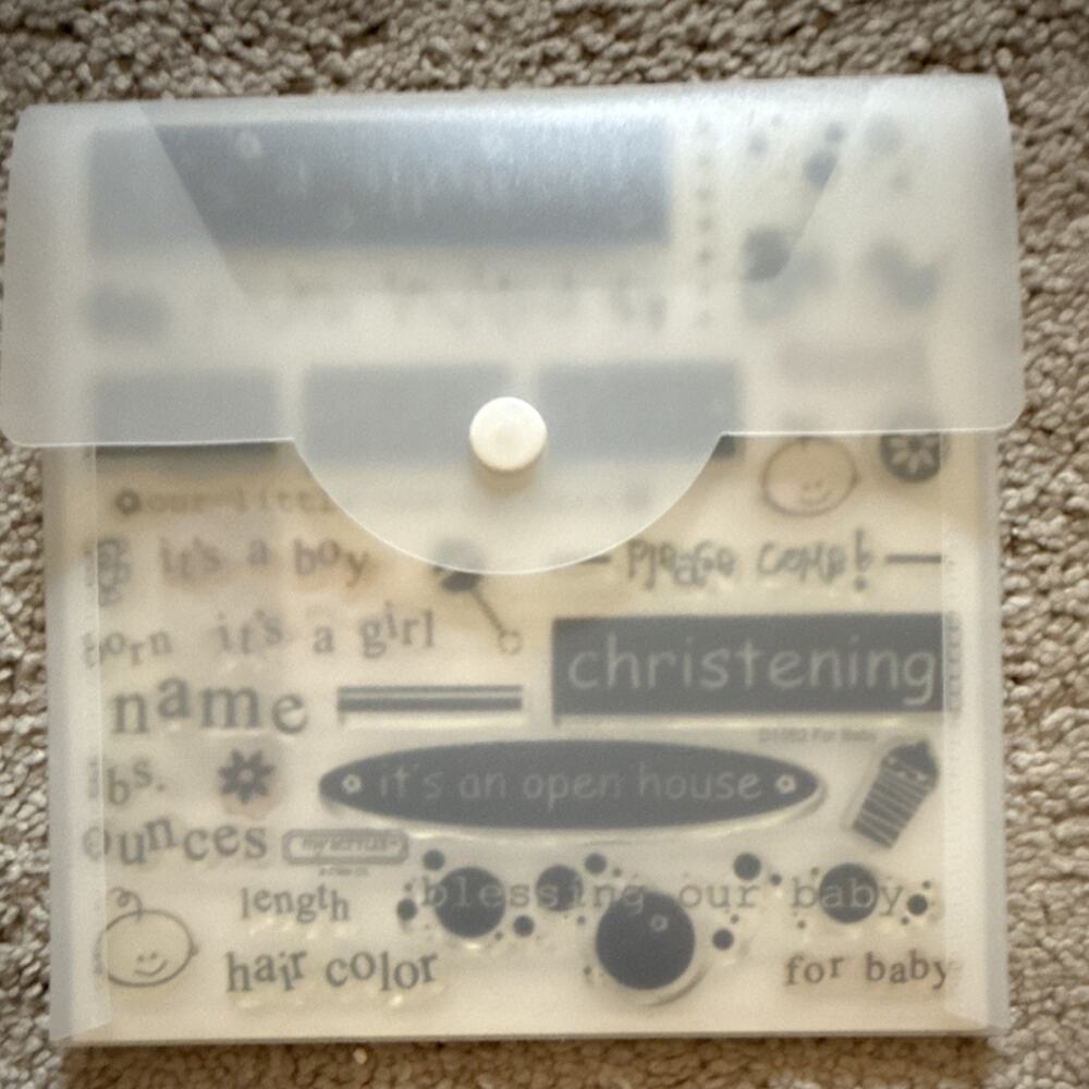 Close To My Heart My Acrylix D1052 For Baby Acrylic Cling Stamps